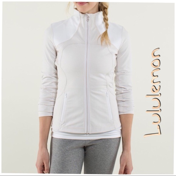 lululemon athletica Tops - Lululemon Forme Jacket in Dune/White